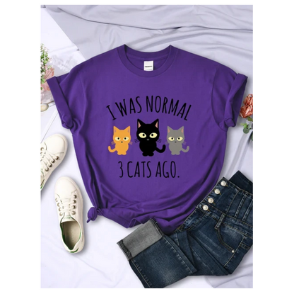 Tshirts I Was Normal 3 Cats Ago