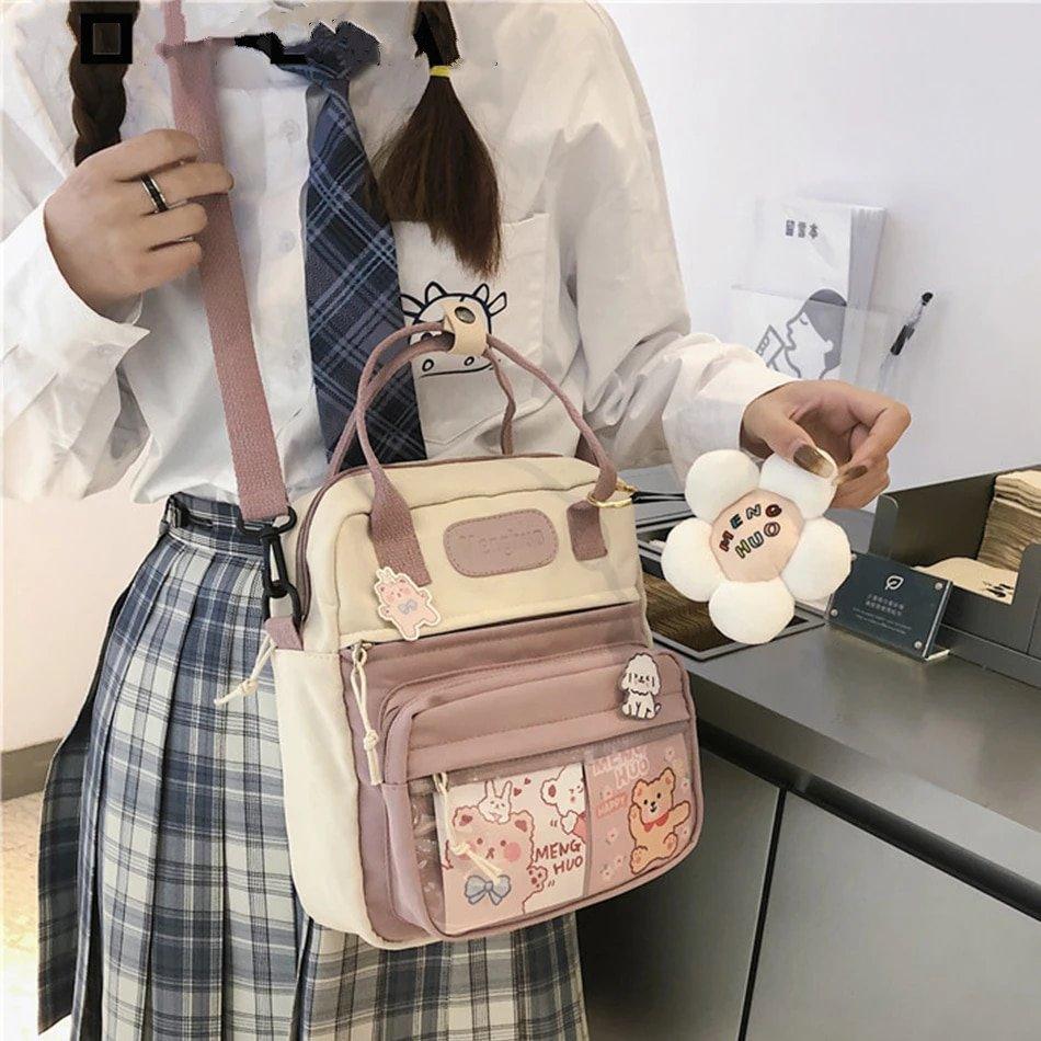 Waterproof Nylon Small Shoulder Bags For Teenage Girls Schoolbags