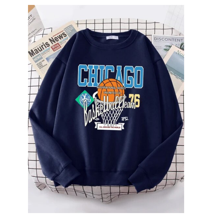 Chicago Basketball Team 76 Street Hip Hop Sweatshirt