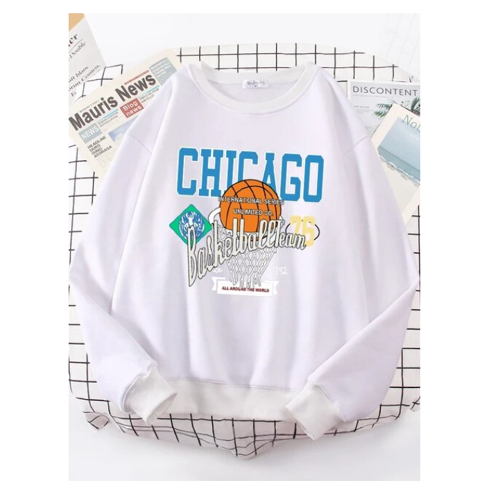 Chicago Basketball Team 76 Street Hip Hop Sweatshirt