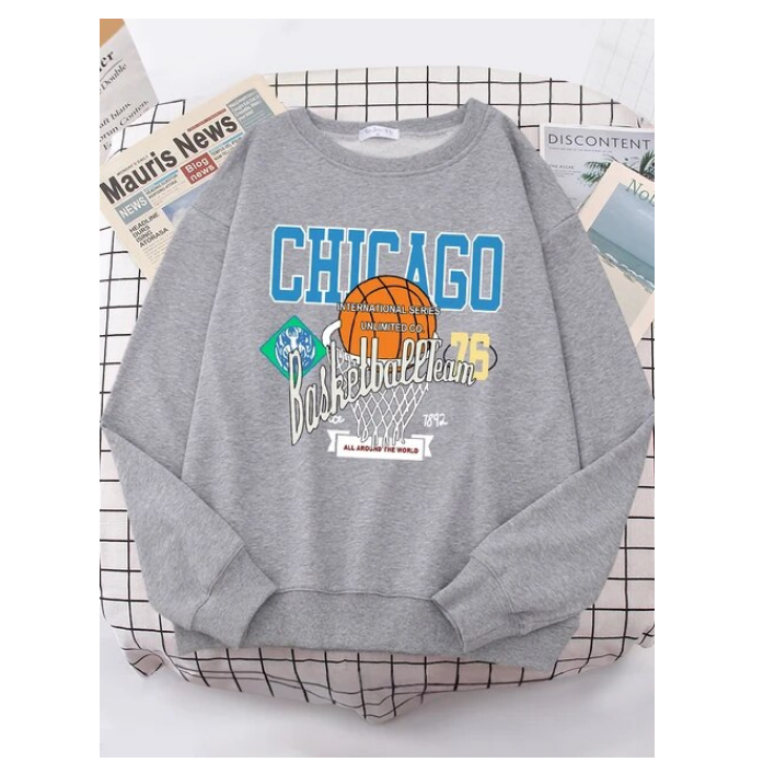 Chicago Basketball Team 76 Street Hip Hop Sweatshirt