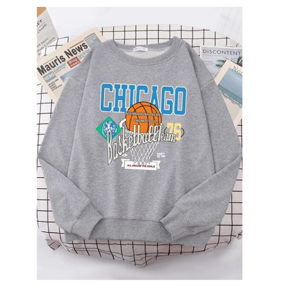 Chicago Basketball Team 76 Street Hip Hop Sweatshirt