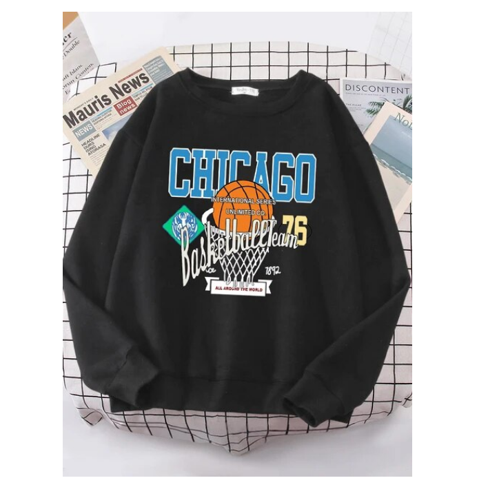 Chicago Basketball Team 76 Street Hip Hop Sweatshirt