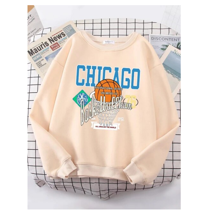 Chicago Basketball Team 76 Street Hip Hop Sweatshirt