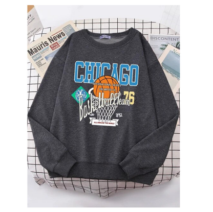 Chicago Basketball Team 76 Street Hip Hop Sweatshirt