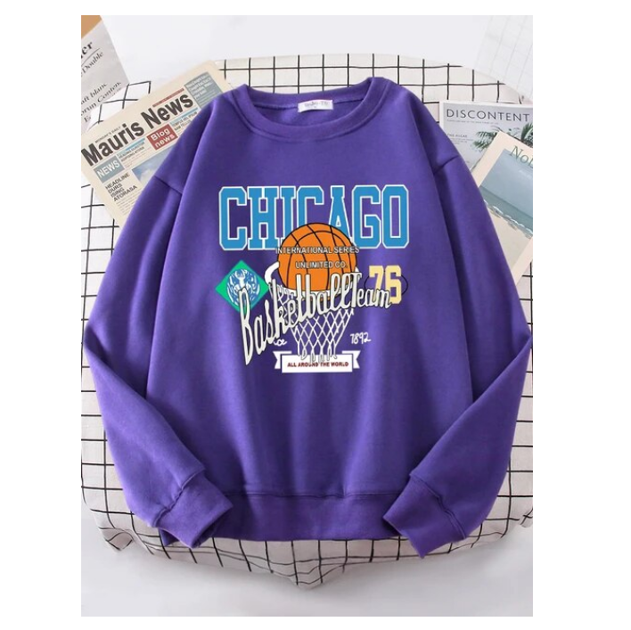 Chicago Basketball Team 76 Street Hip Hop Sweatshirt