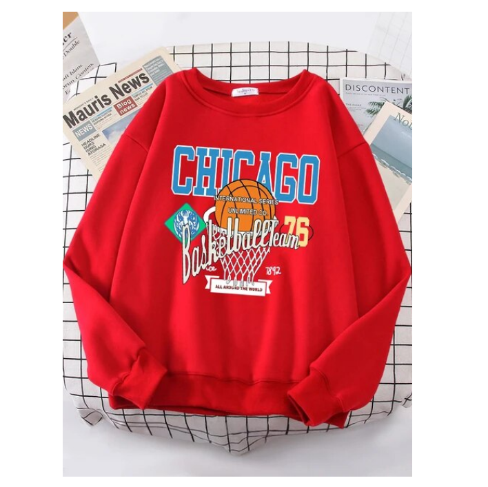 Chicago Basketball Team 76 Street Hip Hop Sweatshirt