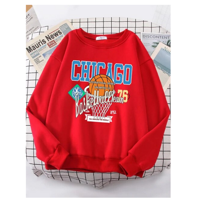 Chicago Basketball Team 76 Street Hip Hop Sweatshirt