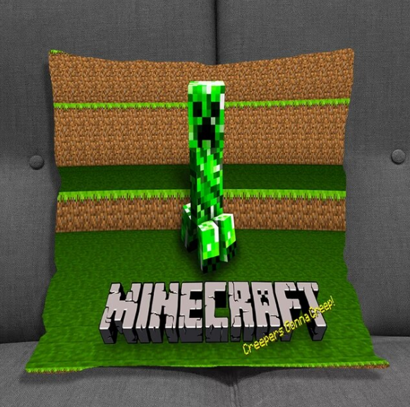 Minecraft Creeper Cushions Covers For Bed Pillows Decorative