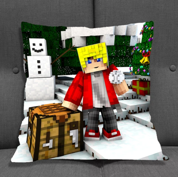 Minecraft Cartoon Pillow Cases For Bed Pillows And Sofas