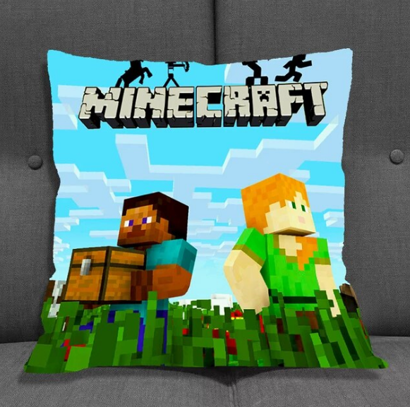 Minecraft Cushions Covers For Bed Pillows Decorative