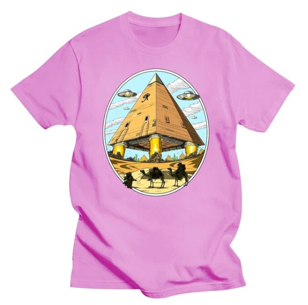 Alien Pyramids UFO Graphic Streetwear Egyptian Mythology Ancient Gods Tshirts - DUGO