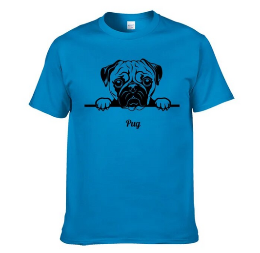 Tshirt New Cotton Short Sleeve Cute Dog