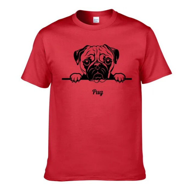 Tshirt New Cotton Short Sleeve Cute Dog