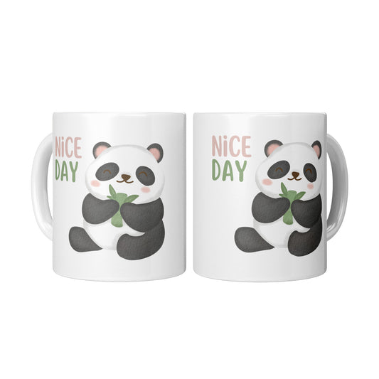 Panda Nice Day Mug Size 11 Oz - DUGO