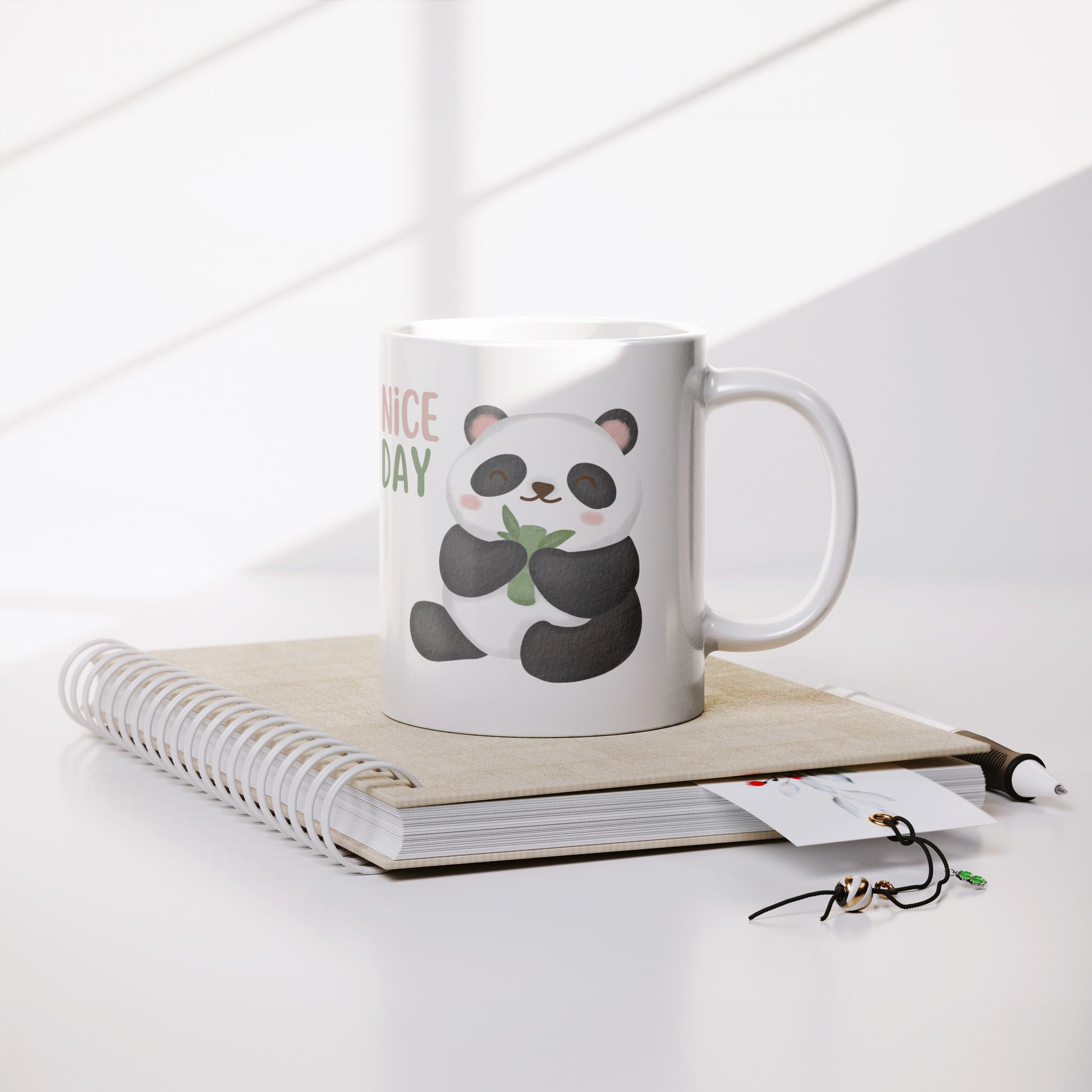 Panda Nice Day Mug Size 11 Oz - DUGO