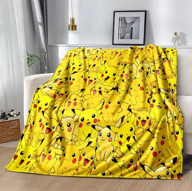 Pokemon Cartoon Anime Flannel Blanket