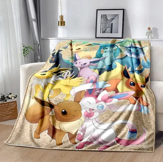 Pokemon Cartoon Anime Flannel Blanket Unique