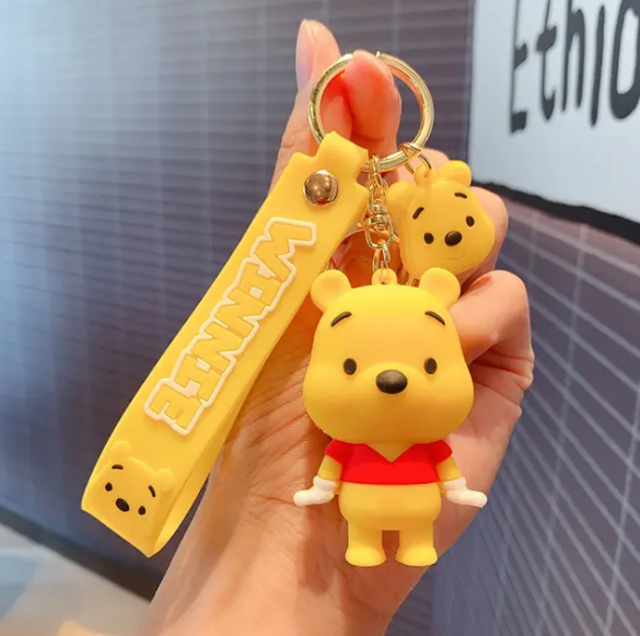 Disney Anime Pooh Keychain Cartoon