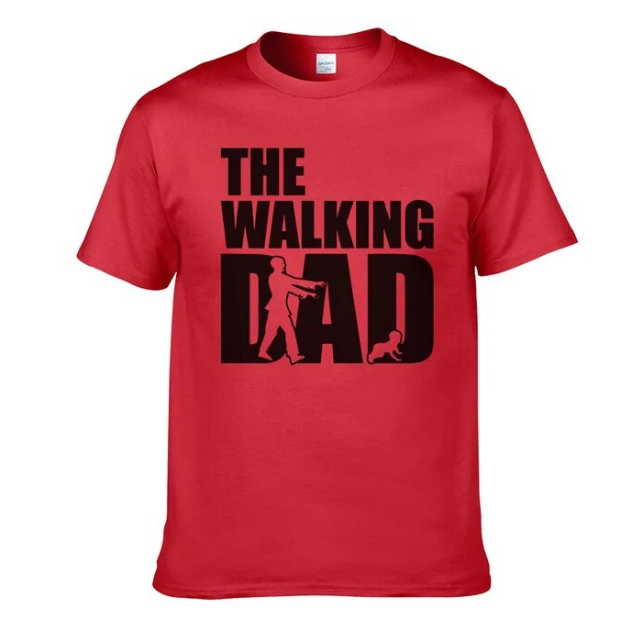 Tshirts Printed The Walking Dad Stylish - DUGO