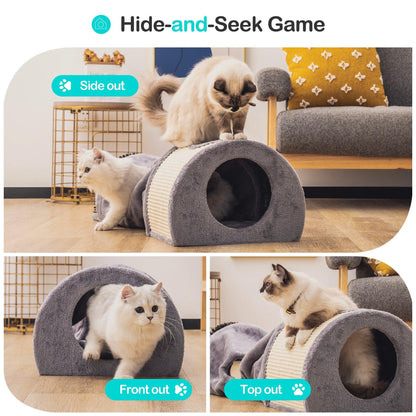 Cat Bed Toys Soft Comfortable Multifunction