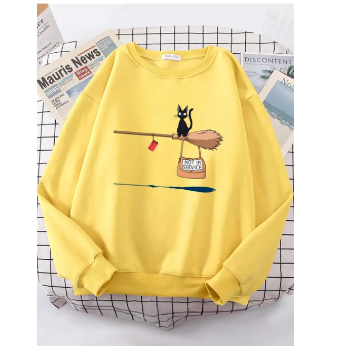 Kiki Delivery Service Cartoons Anime Sweatshirt Fashion