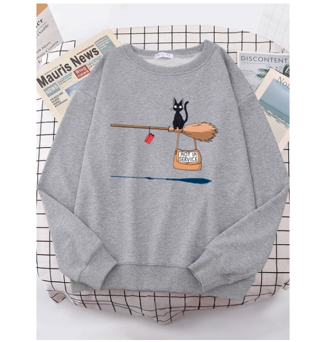 Kiki Delivery Service Cartoons Anime Sweatshirt Fashion