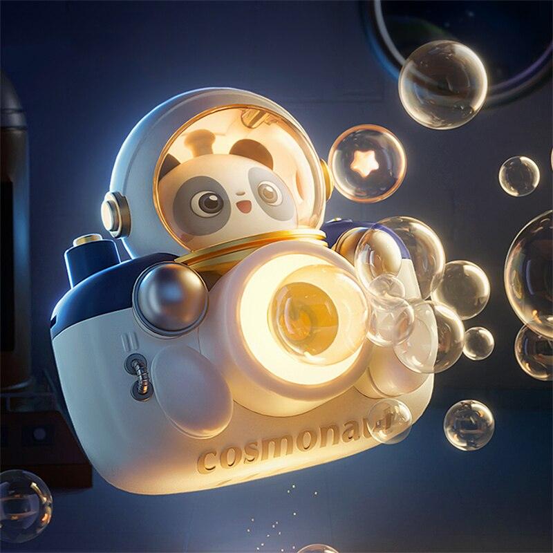 Space Theme Bubble Camera Electric Spray Bubbles Machine