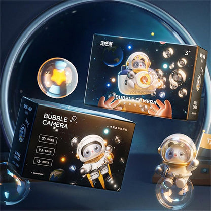 Space Theme Bubble Camera Electric Spray Bubbles Machine