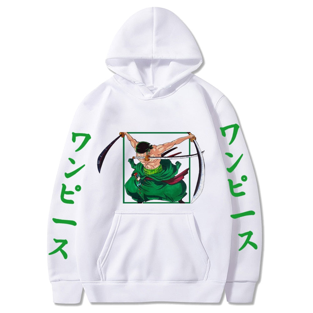 Roronoa Zoro Manga Hoodies Printed Pullover Long Sleeve