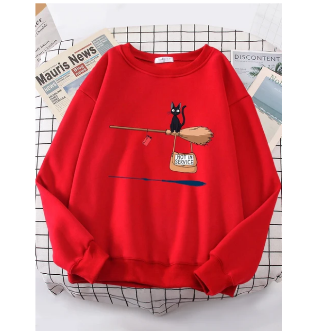 Kiki Delivery Service Cartoons Anime Sweatshirt Fashion