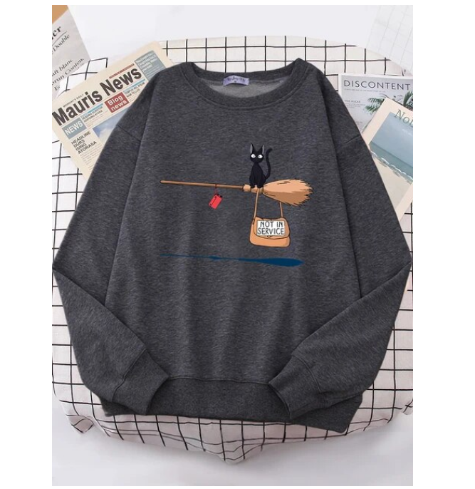 Kiki Delivery Service Cartoons Anime Sweatshirt Fashion