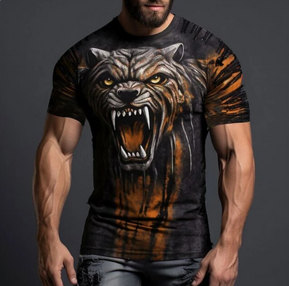 3D Fierce Animal Print Tshirt For Men