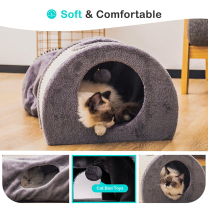 Cat Bed Toys Soft Comfortable Multifunction