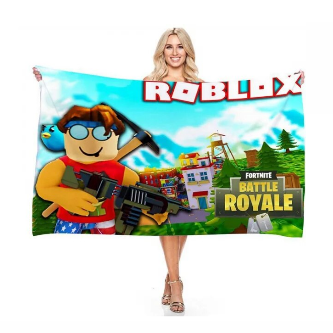 Roblox Virtual World Series 3D Digital Beach Towel Bath Unique - DUGO