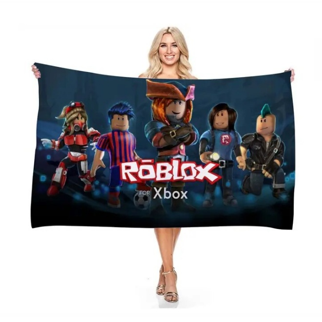 Experience Roblox Virtual World with 3D Beach Towels