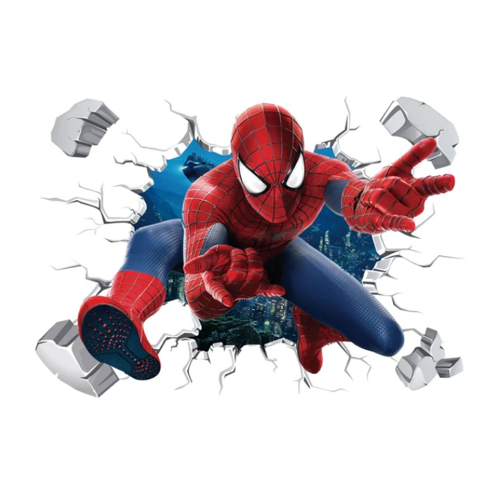 Spiderman Wall Stickers For Kids Room