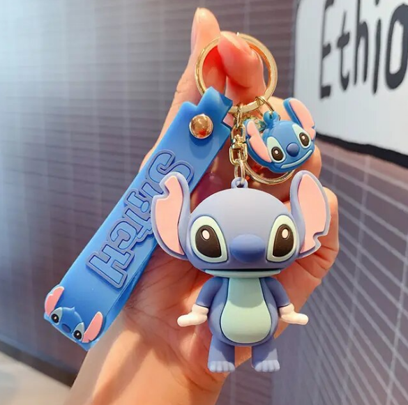 Disney Anime Stitch Keychain Cartoon