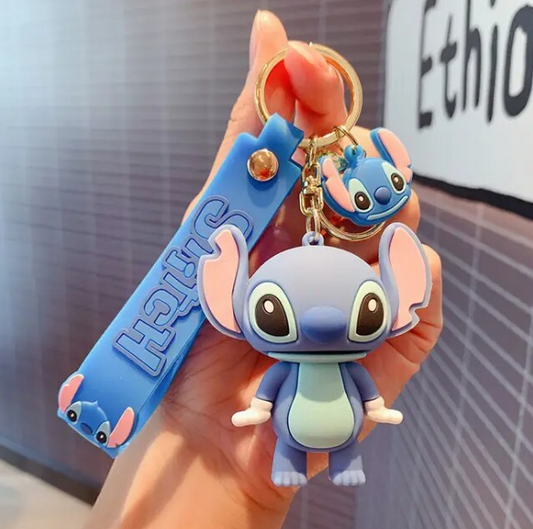 Disney Anime Stitch Keychain Cartoon