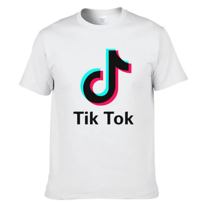 Tshirt TikTok Fashion Style Cotton Street Apparel Hip Hop Short Sleeve