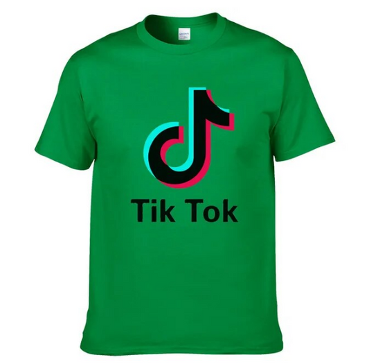 Tshirt TikTok Fashion Style Cotton Street Apparel Hip Hop Short Sleeve