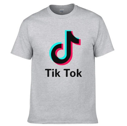 Tshirt TikTok Fashion Style Cotton Street Apparel Hip Hop Short Sleeve