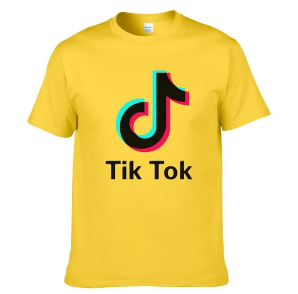 Tshirt TikTok Fashion Style Cotton Street Apparel Hip Hop Short Sleeve