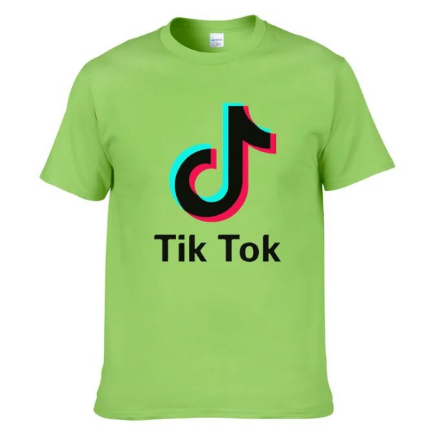 Tshirt TikTok Fashion Style Cotton Street Apparel Hip Hop Short Sleeve