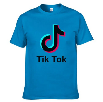 Tshirt TikTok Fashion Style Cotton Street Apparel Hip Hop Short Sleeve