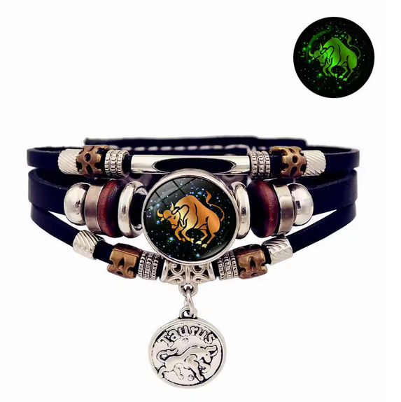 Luminous 12 Constellation Vintage Bracelet