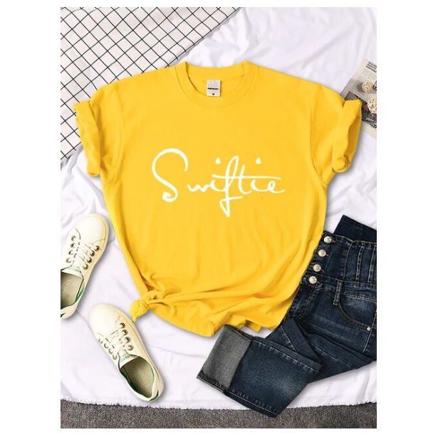 Swiftie Retro Funny Print Tshirt Female Summer Fashion Success