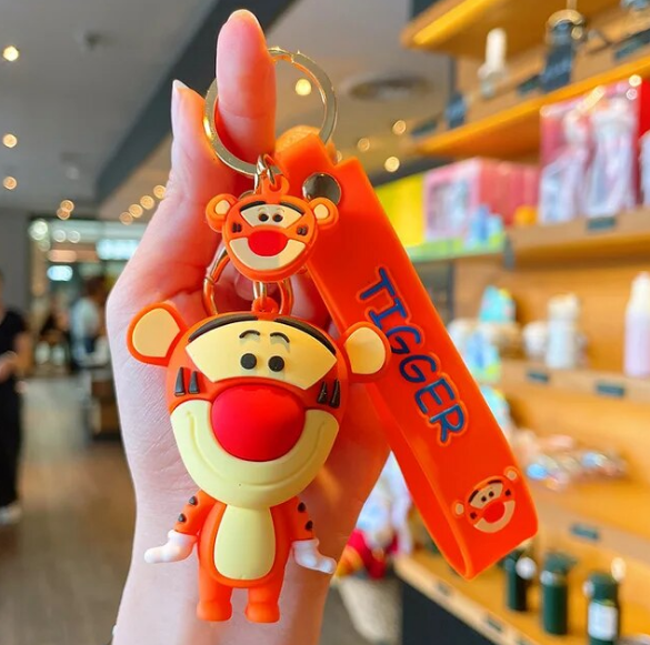 Disney Anime Tigger Keychain Cartoon