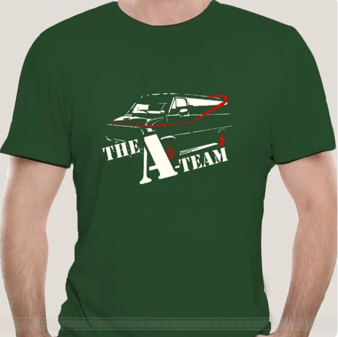 A Team Van Retro 80S Tv Homme Funny Tshirt