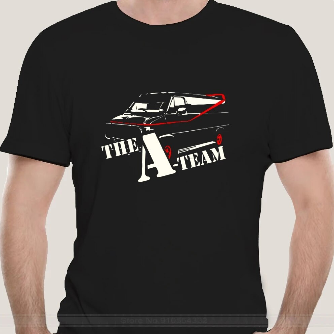 A Team Van Retro 80S Tv Homme Funny Tshirt